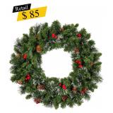 #12 National Tree Company - Pre-Lit Wreath