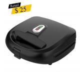 #5 Mainstays - 2-in-1 Waffle & Sandwich Maker