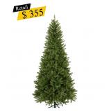 #60 Pre-Lit Dunhill Fir Slim Tree, 7.5 ft.