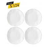 #7 Lenox Blue Bay Porcelain Dinner Plates Set of 4