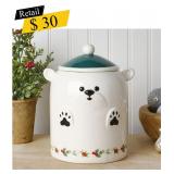 #3 Pfaltzgraff Winterberry - Polar Bear Cookie Jar