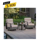 #173 SunVilla - Alden 3-Piece Patio Seating Set