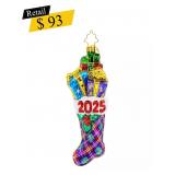 #4 Radko - Stacked Holiday Joy Ornament