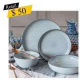 #11.50 over&back - Options Blue Stoneware, 16-Pcs