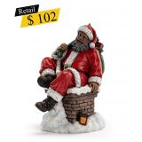 #12 Napco - Santa on Chimney Figurine