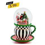 #8 MacKenzie-Childs - Courtly Check Snow Globe
