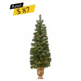 #15 Pre-Lit Montclair Spruce Tree, 4 ft.