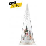 #9 Lenox - Light-Up Christmas Snowman Scene