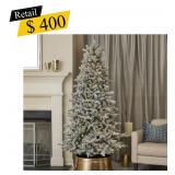 #44 Frosted Palmetto Pine Tree, 6 ft.