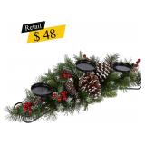 #15 Frosted Berry Candle Centerpiece, 30"