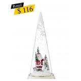 #10 Lenox - Light-Up Santa with Lantern