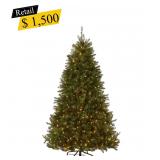#250 Pre-Lit Dunhill Fir Tree, 9 ft.