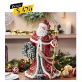#65 Noel Holiday ï¿½ Grand Santa Figurine, 19.25"