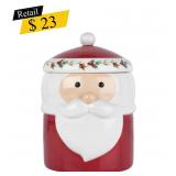#3 Pfaltzgraff - Winterberry Santa Canister