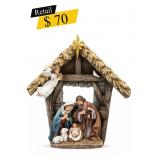 #6 Napco - Hand-Painted Nativity Scene