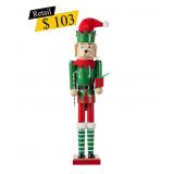 #16 Glitzhome - Elf Dog Nutcracker, 23.5"