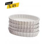 #2 BonJour - 4-Piece Crme Brle Ramekin Set