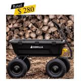 #63 Gorilla Carts - Heavy-Duty Dump Cart, 9 cu. ft