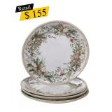 #13 Holly & Ivy Dinner Plates, Set of 4