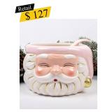 #11 8 Oak Lane - Santa Punch Bowl with Ladle