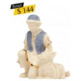 #12 Lenox - Shepherd & Dog Figurine