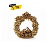 #7 Napco ï¿½ Golden Holy Family Wreath
