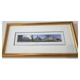 City Buildings in Glass Frames(2) 17x8.5 and
