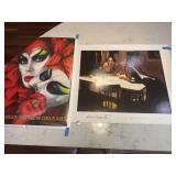 Pair Large Art Poster Prints 32x25ï¿½