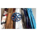 Long Fashion Scarves and Scarf Hanger
