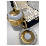 Hand-Painted Thai Porcelain Mug & Saucer Set