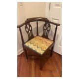 Hepplewhite Style Upholstered Armchair