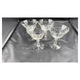 Fostoria Wavecrest Clear Stem Champagne/Sherbert