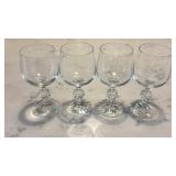 Import Associates Claudia Crystal Wine Glasses