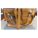 New, unused, satchel style handbag leather