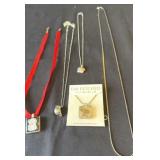 Collection of necklaces ranging from 14' to