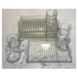 Vintage Hazel Atlas Glass Luncheon & Cup Set of 5ï¿½
