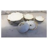 Haviland China Silver Anniversary Gold Trim