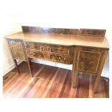 Vintage Wood Sideboard/Buffet w/ Inlay