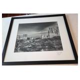 Framed Black & White Monument Valley Photo