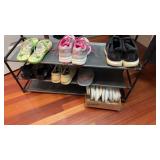 Shoe Rack with Shoes and Slippers