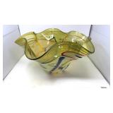 Handblown Art Deco LARGE 23x12ï¿½ Bowl