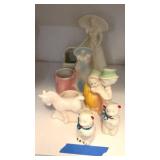 Ceramic Figurines - 6 pcs