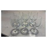 Import Associates Claudia Crystal Water Goblets