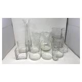 Glass Vases - 15 pcs