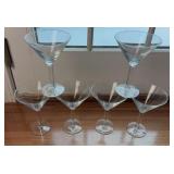 Martini Glasses Set of 6