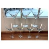 Martini Glasses Set of 7