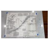 Native Copper Mining Map, Keweenaw MI