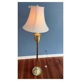 Brass Floor Lamp w/ Shade, 61ï¿½ Tall