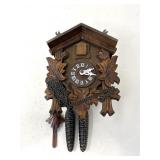 Vintage Carved Wood Cuckoo Clock 8x6