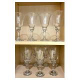 Tiffin-Franciscan Montclair Wine Glasses = 11pc